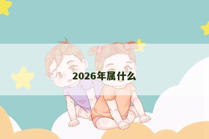 2026年属什么