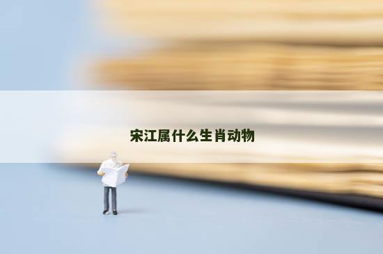 宋江属什么生肖动物