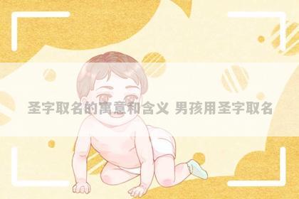 圣字取名的寓意和含义 男孩用圣字取名