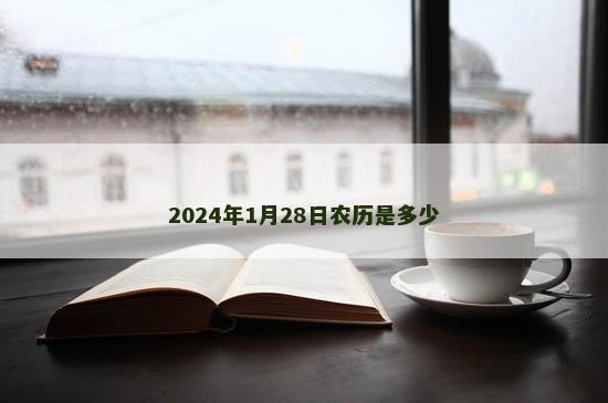 2024年1月28日农历是多少