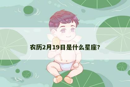 农历2月19日是什么星座?