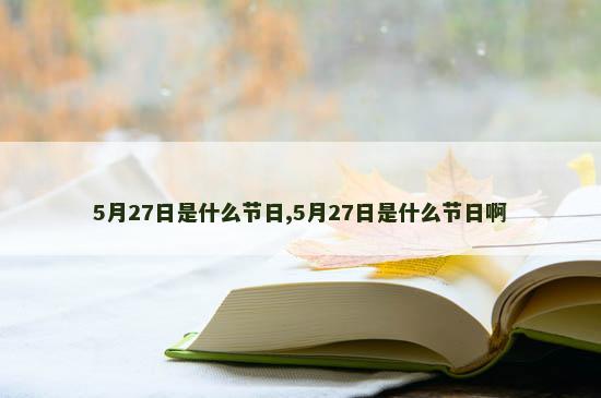 5月27日是什么节日,5月27日是什么节日啊