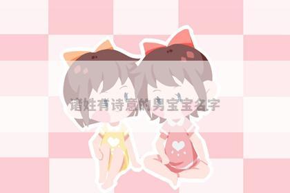 诸姓有诗意的男宝宝名字